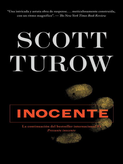 Title details for Inocente by Scott Turow - Available